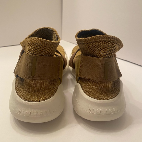 Nike Free RN Motion Flynit 2018 Golden Beige Women’s 10.5 Men’s 9 Athletic Shoe - Picture 6 of 14